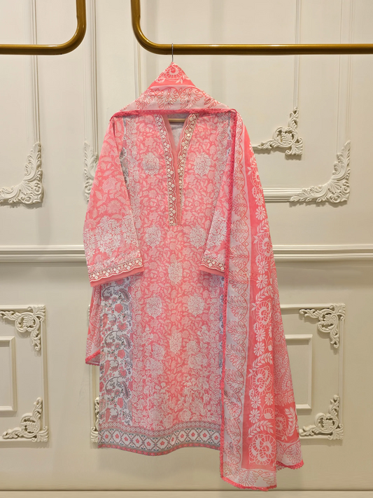 Agha Noor 2 Piece - Digital Printed Lawn Suit S112080