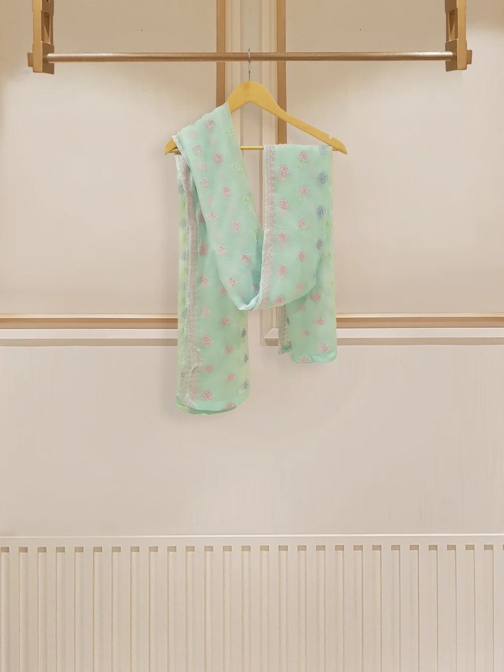 Agha Noor 2 Piece Chiffon Embroidered Dress