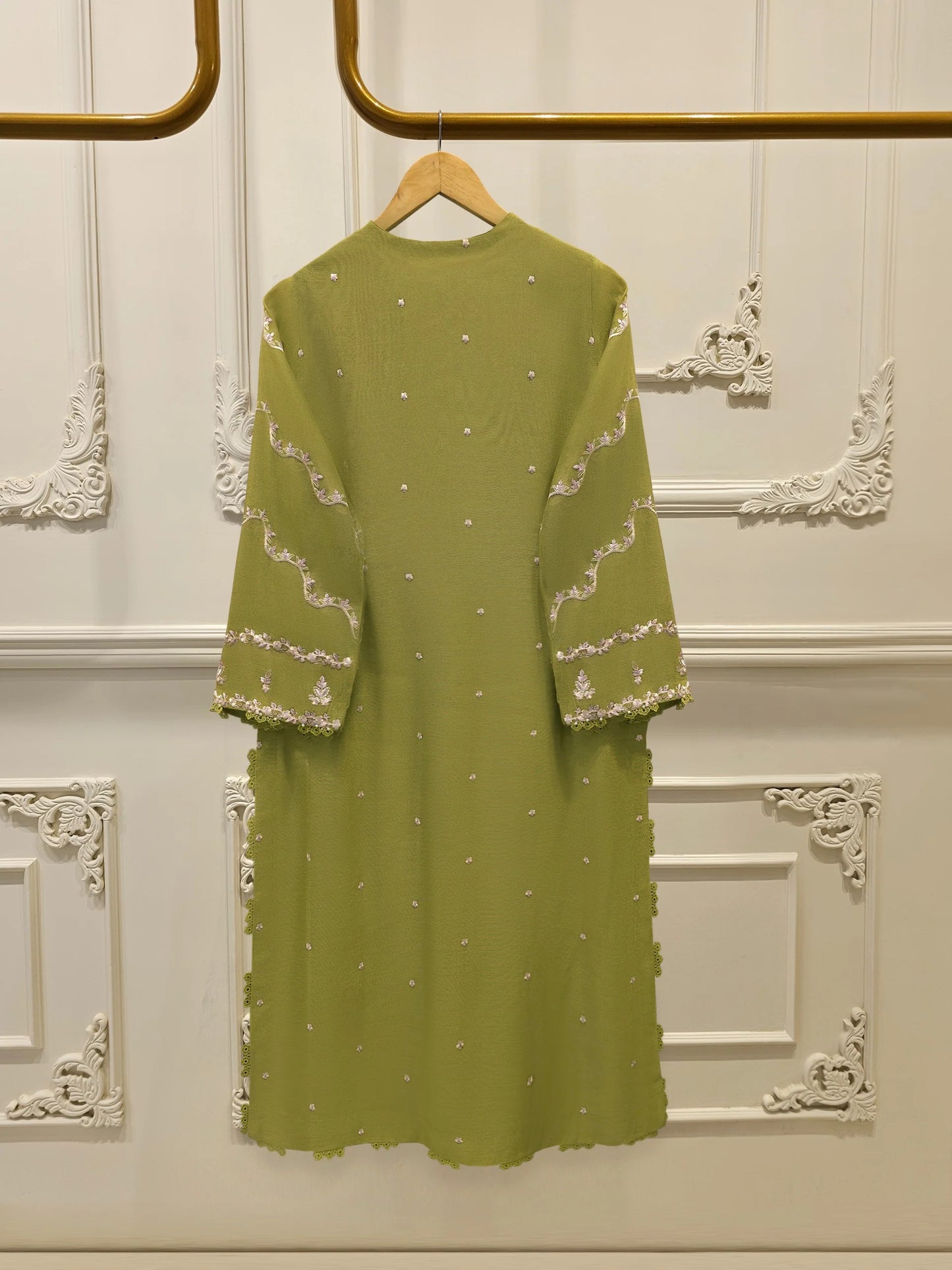 Agha Noor 3 Piece - Pure Embroidered Cotton Net Suit S113835