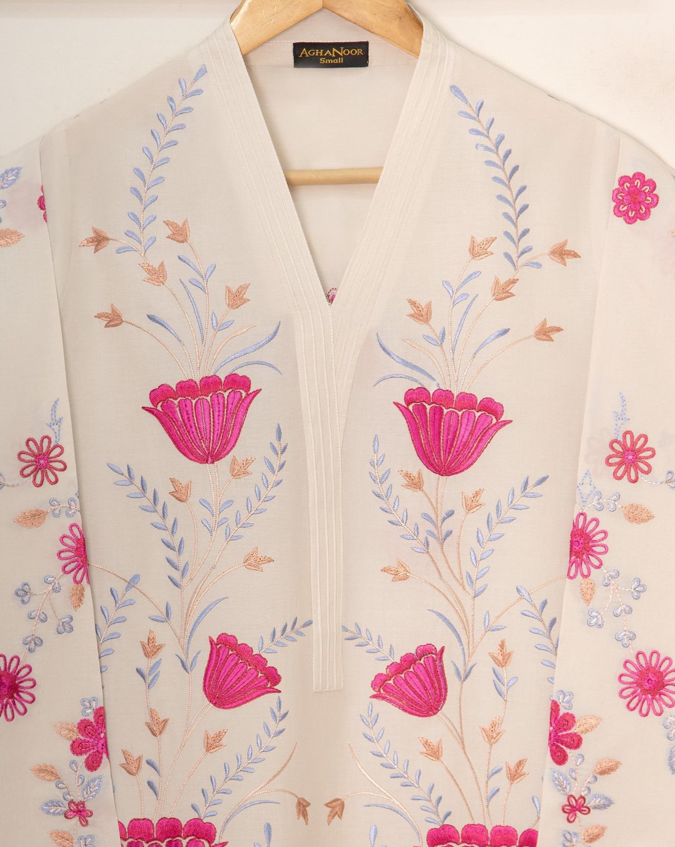 Agha Noor Lawn Embroidered Dress