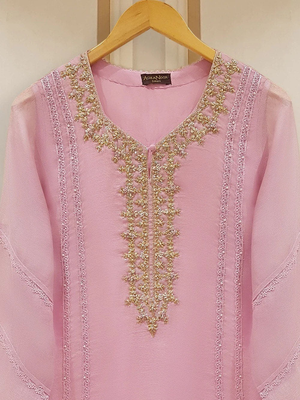 Agha Noor 2 Piece - Cotton Embroidered Suit