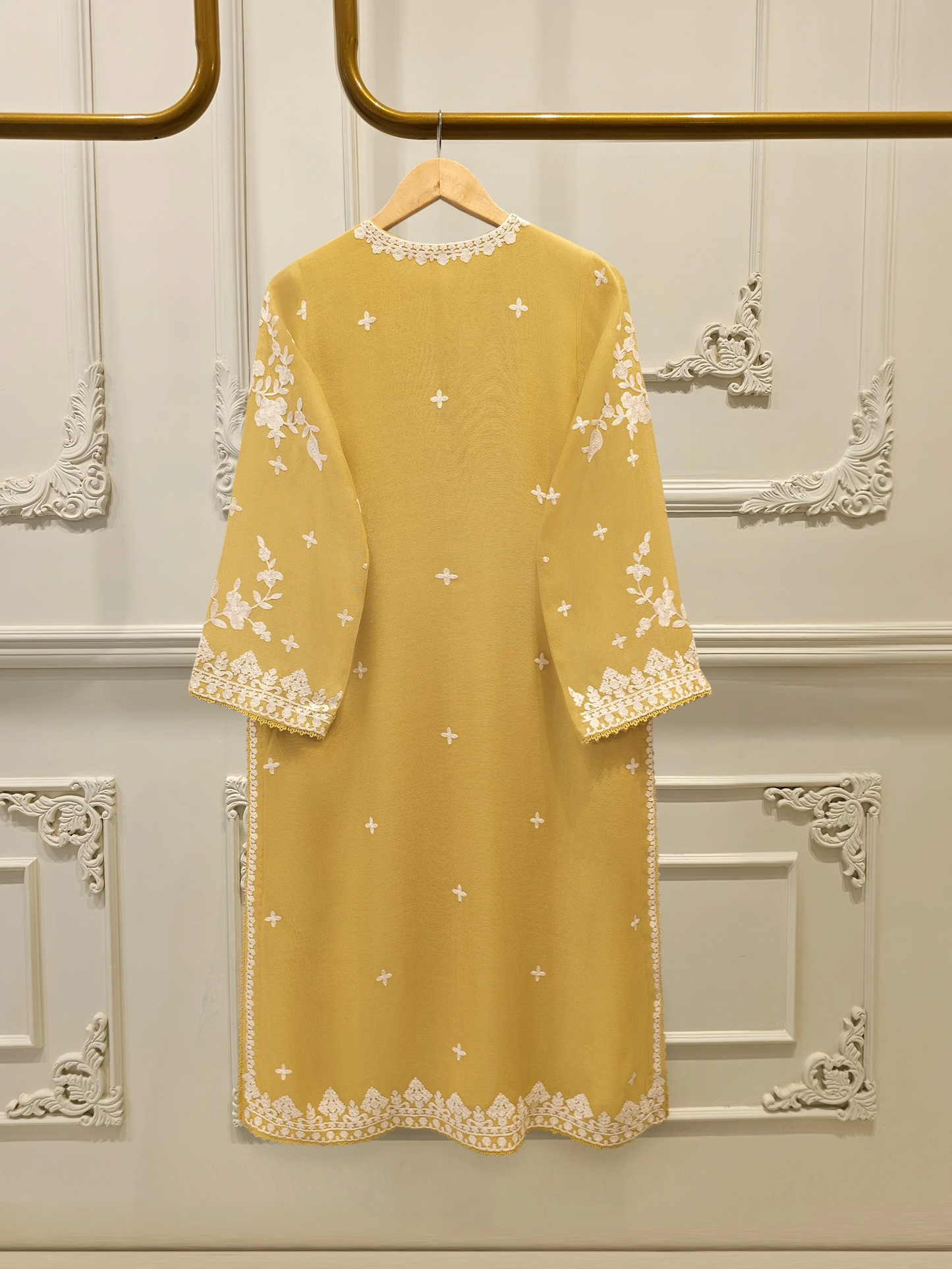 Agha Noor 3 Piece - Pure Embroidered Cotton Net Suit S113630