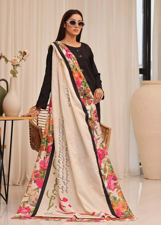 Urdu Poetry Printed Calligraphy Swiss Lawn Dupatta