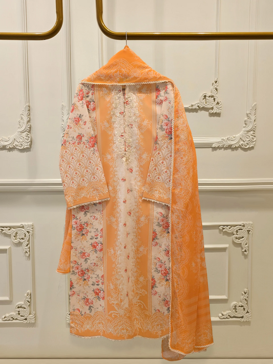 Agha Noor 2 Piece - Digital Printed Lawn Suit S112060