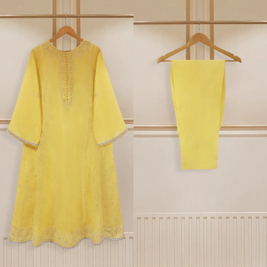 Agha Noor 2 Piece Lawn Embroidered Shirt & Pant