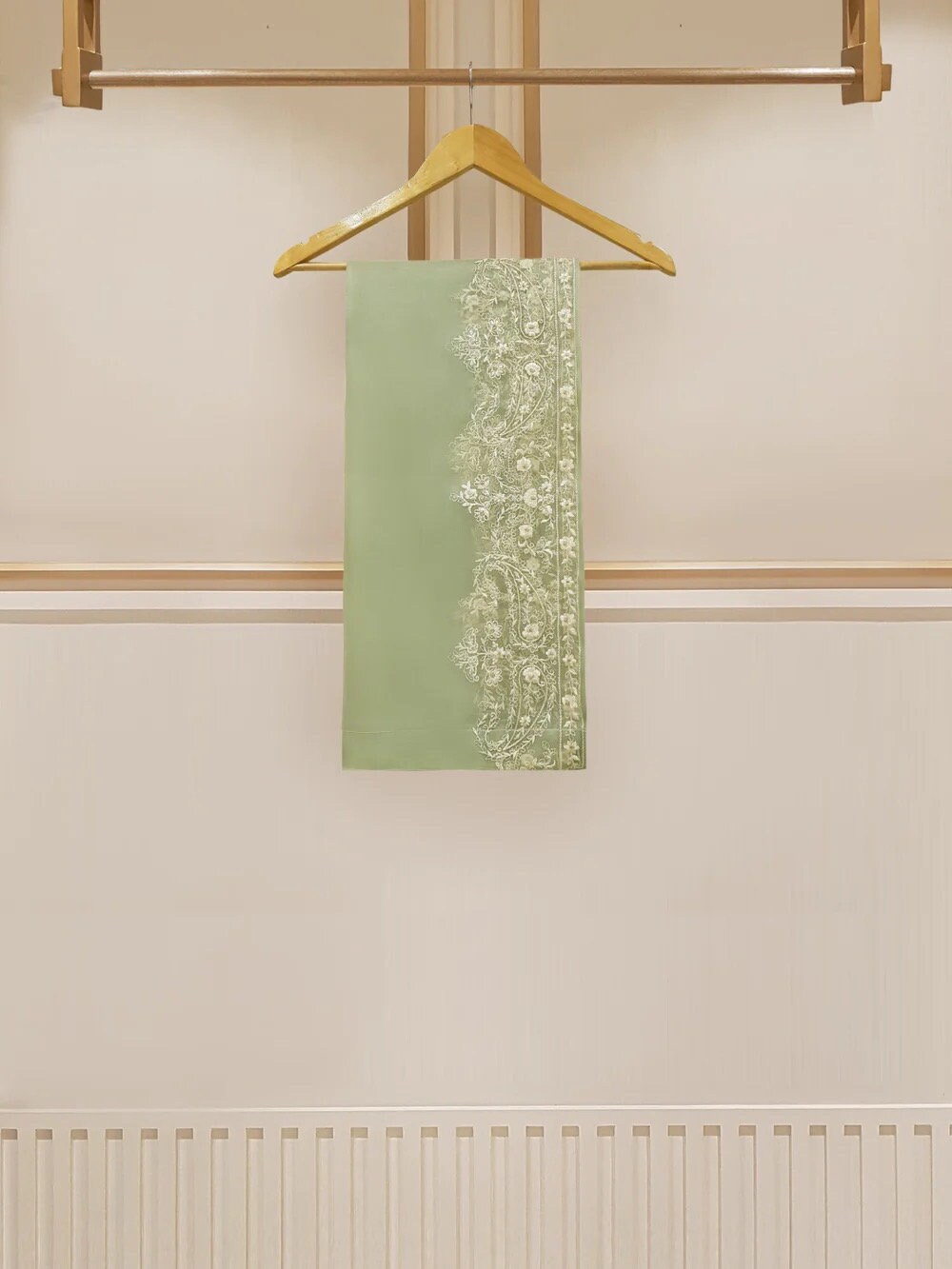 Agha Noor 3 Piece - Organza Embroidered Suit