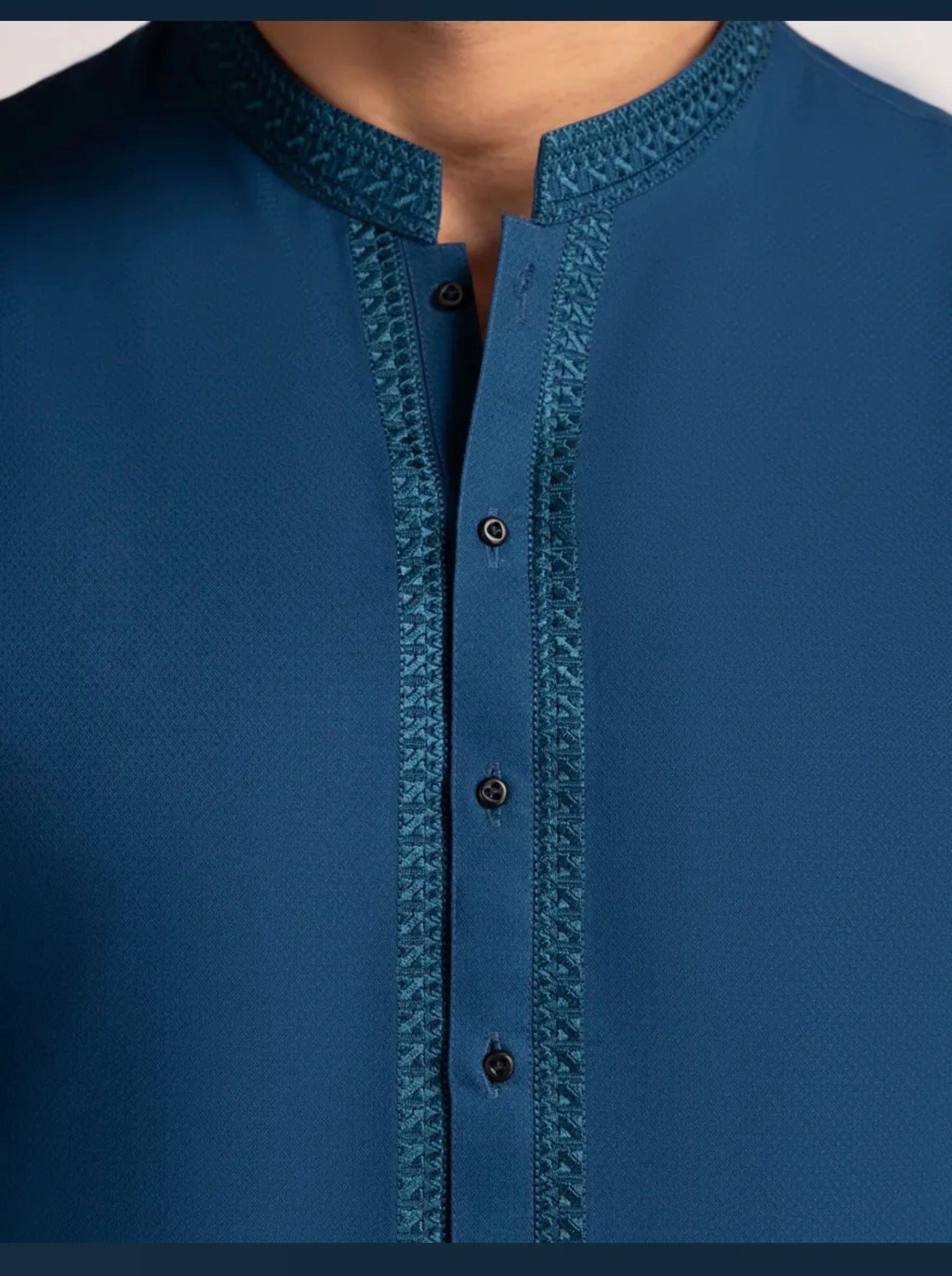 J.Junaid Jamshed Shalwar Kameez Pakistani Designer Blue