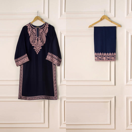 Agha Noor Original 2 Piece Velvet Embroidered