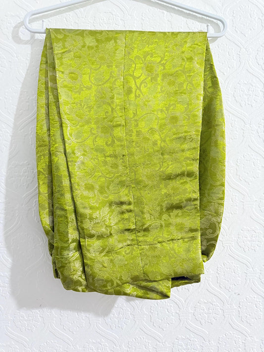Jamawar Pant Trouser Parrot Green & Gold