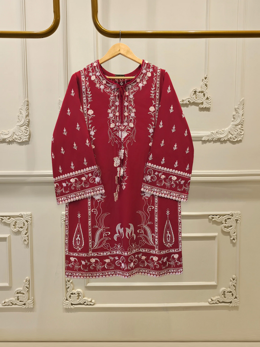 Agha Noor 2 Piece - Embroidered Cambic Suit S112315