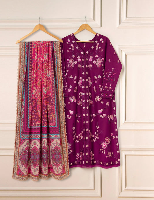 Agha Noor Lawn Embroidered Dress
