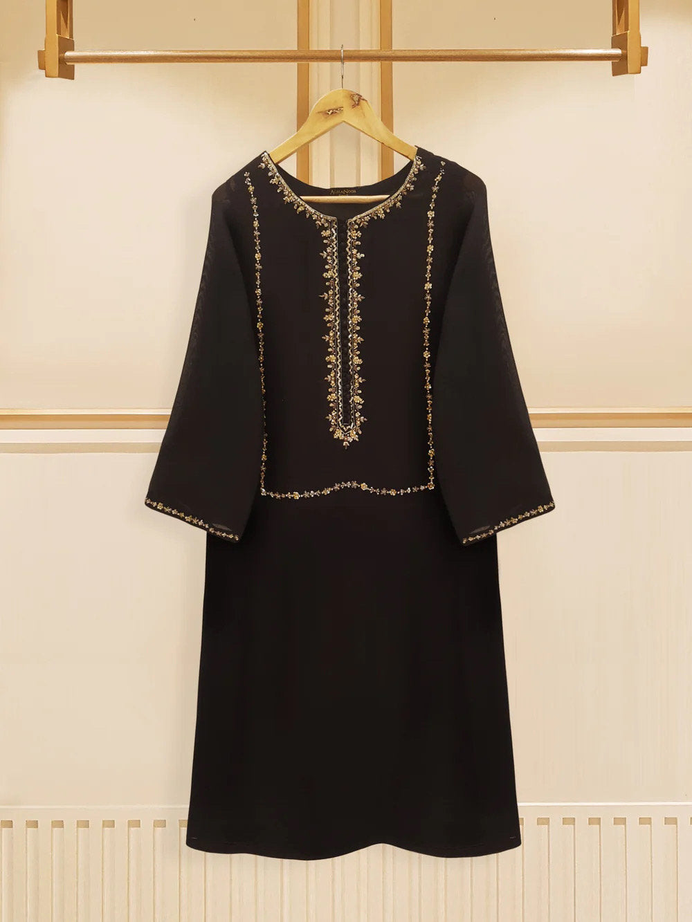 Agha Noor 3 Piece - Pure Cotton Net Embroidered