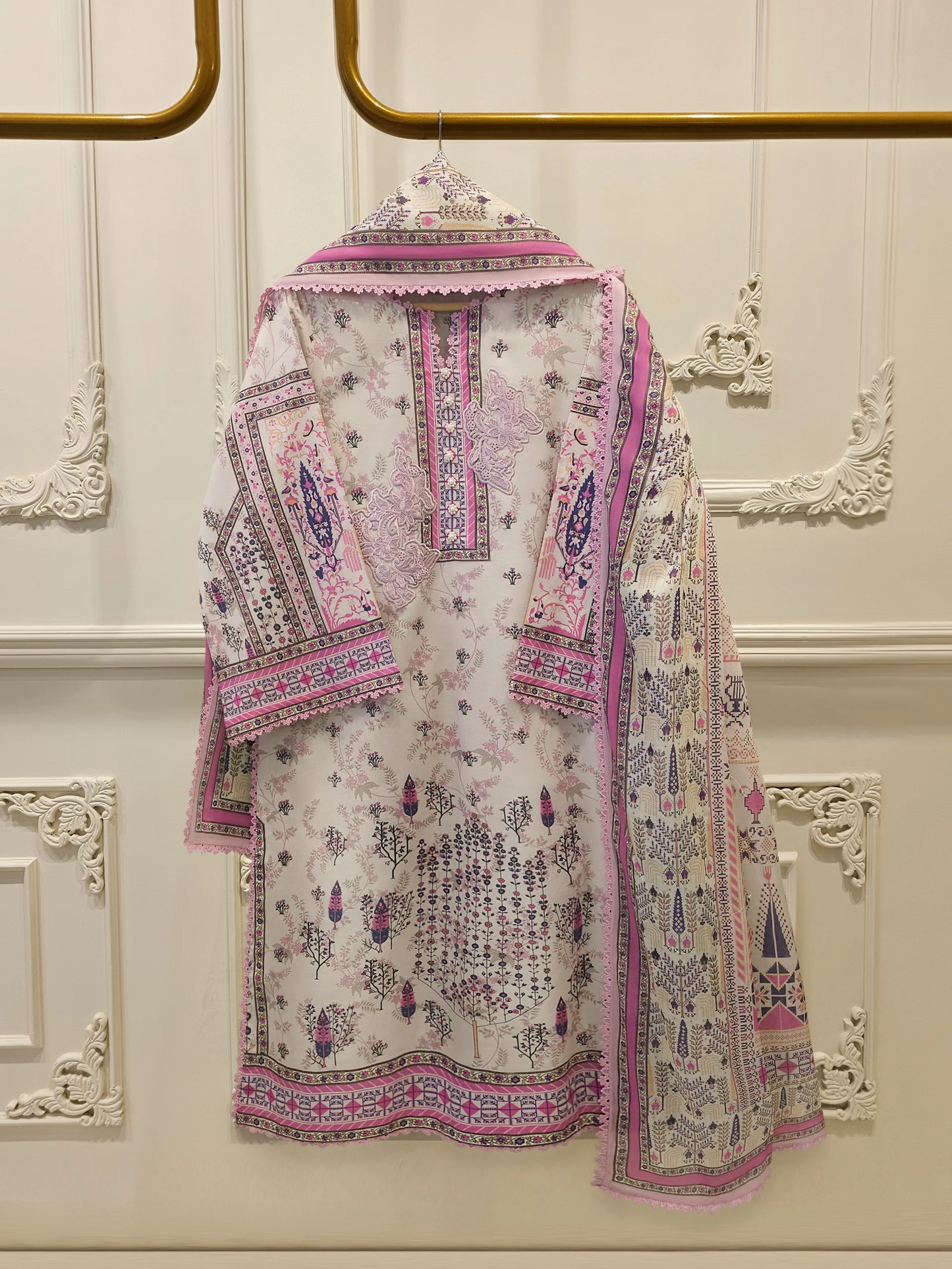 Agha Noor 2 Piece - Digital Printed Lawn Suit