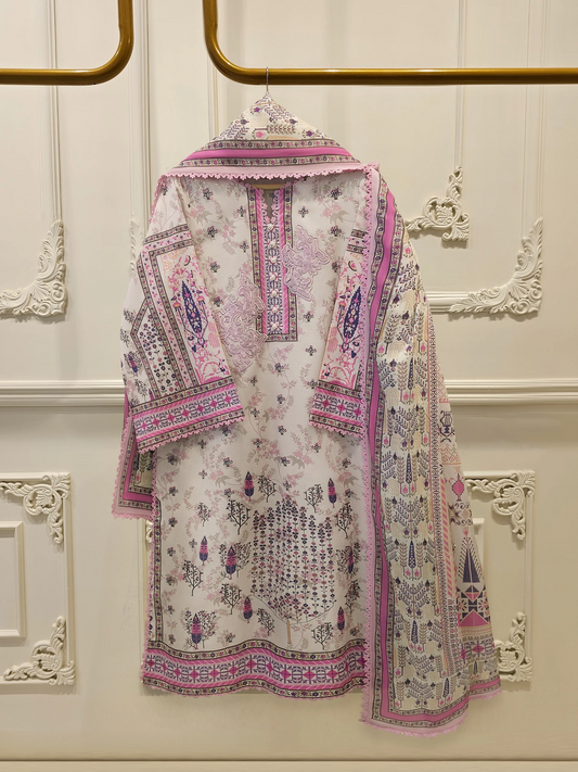 Agha Noor 2 Piece - Digital Printed Lawn Suit