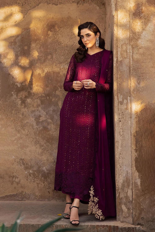 Azure Chiffon Embroidered Latest Collection 2025