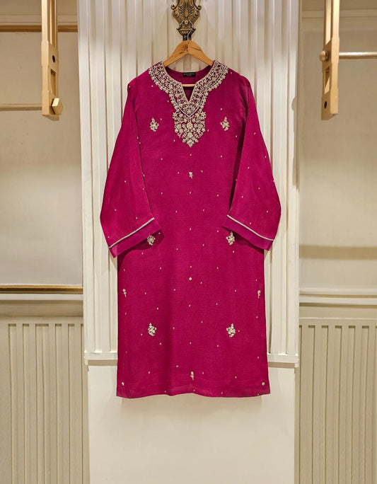 Agha Noor Original Cotton Net 2 Piece Embroidered