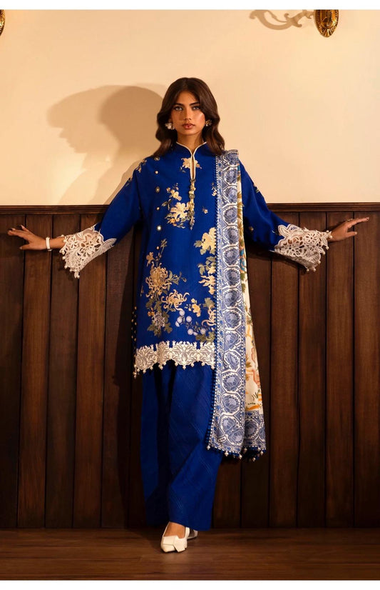 Sana Safinaz Original Muzlin'24 Collection Wear 3 Piece Khaddar Dress