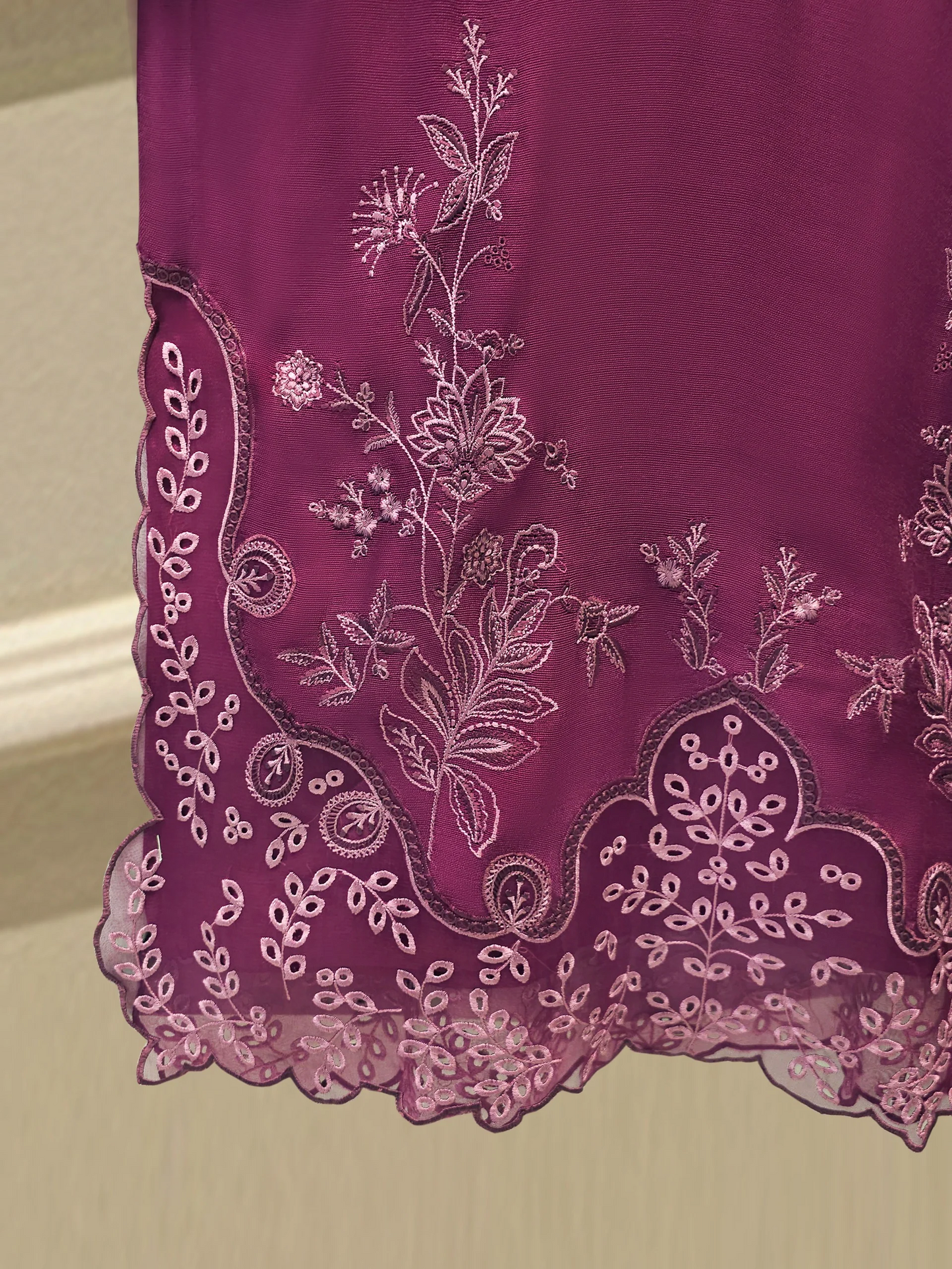 Agha Noor 3 Piece - Pure Embroidered Cotton Net Suit S112776