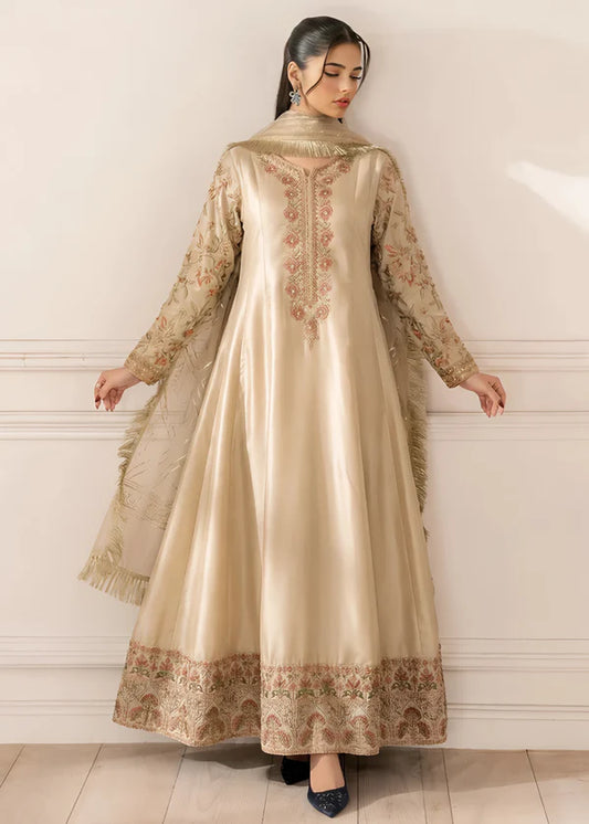 Silk Embroidered Maxi Dress