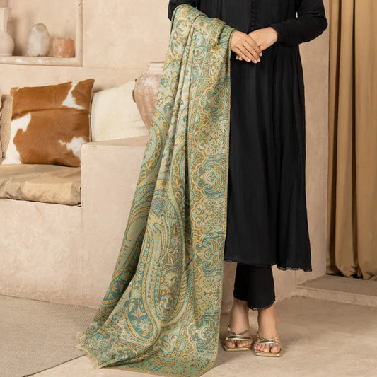 Self Jacquard Shawl Winter Wear
