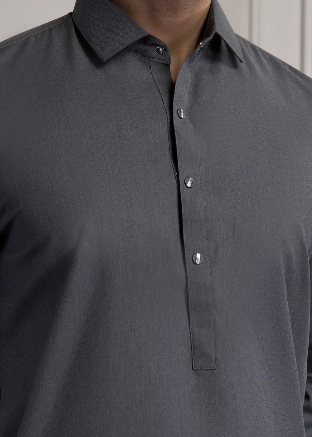 Men's Shalwar Kameez Pakistani Designer Gray