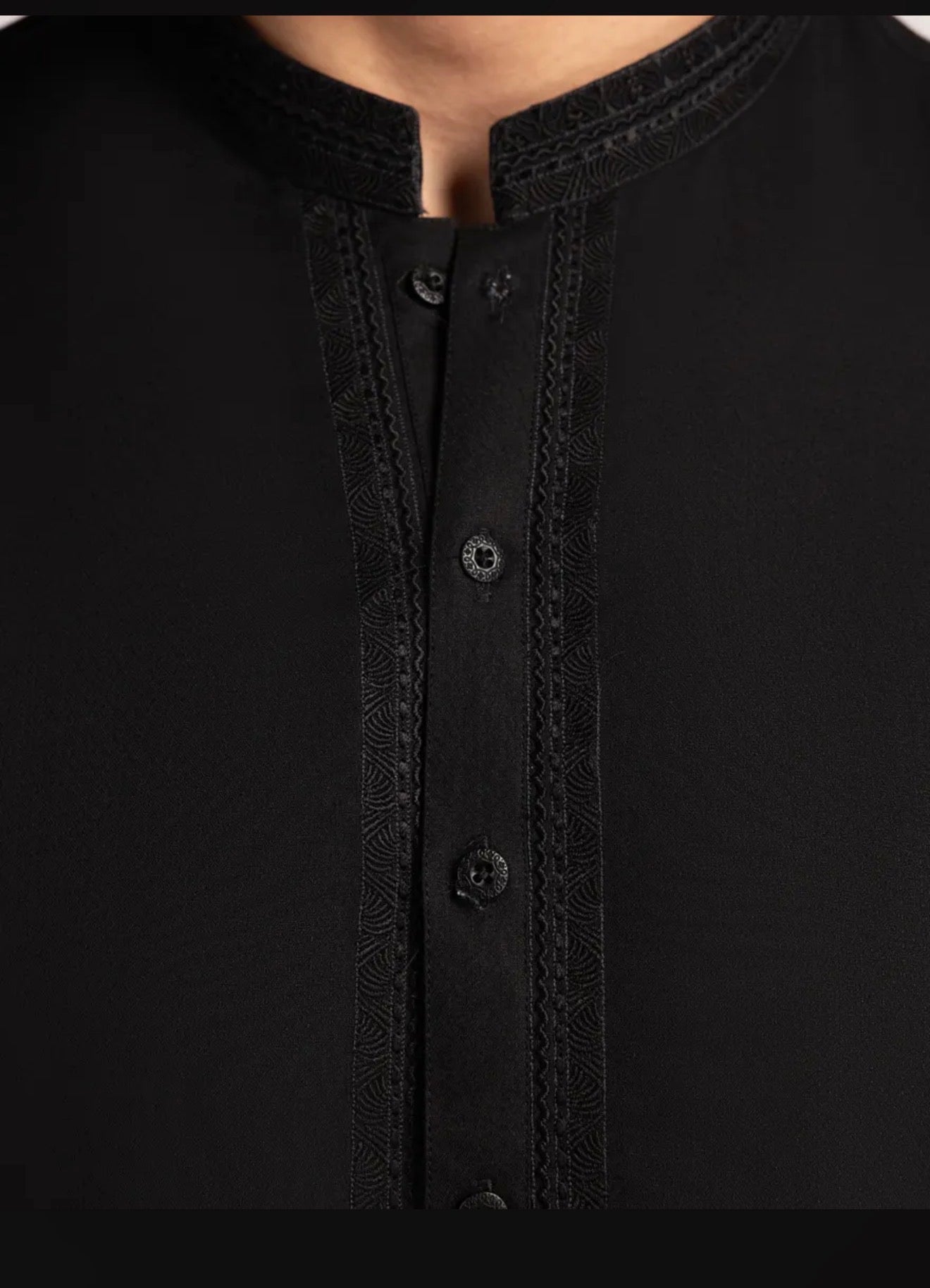 J.Junaid Jamshed Shalwar Kameez Pakistani Designer Black