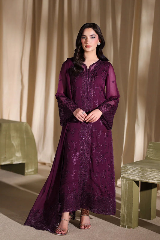 Azure Latest Collection Chiffon Embroidered Dress