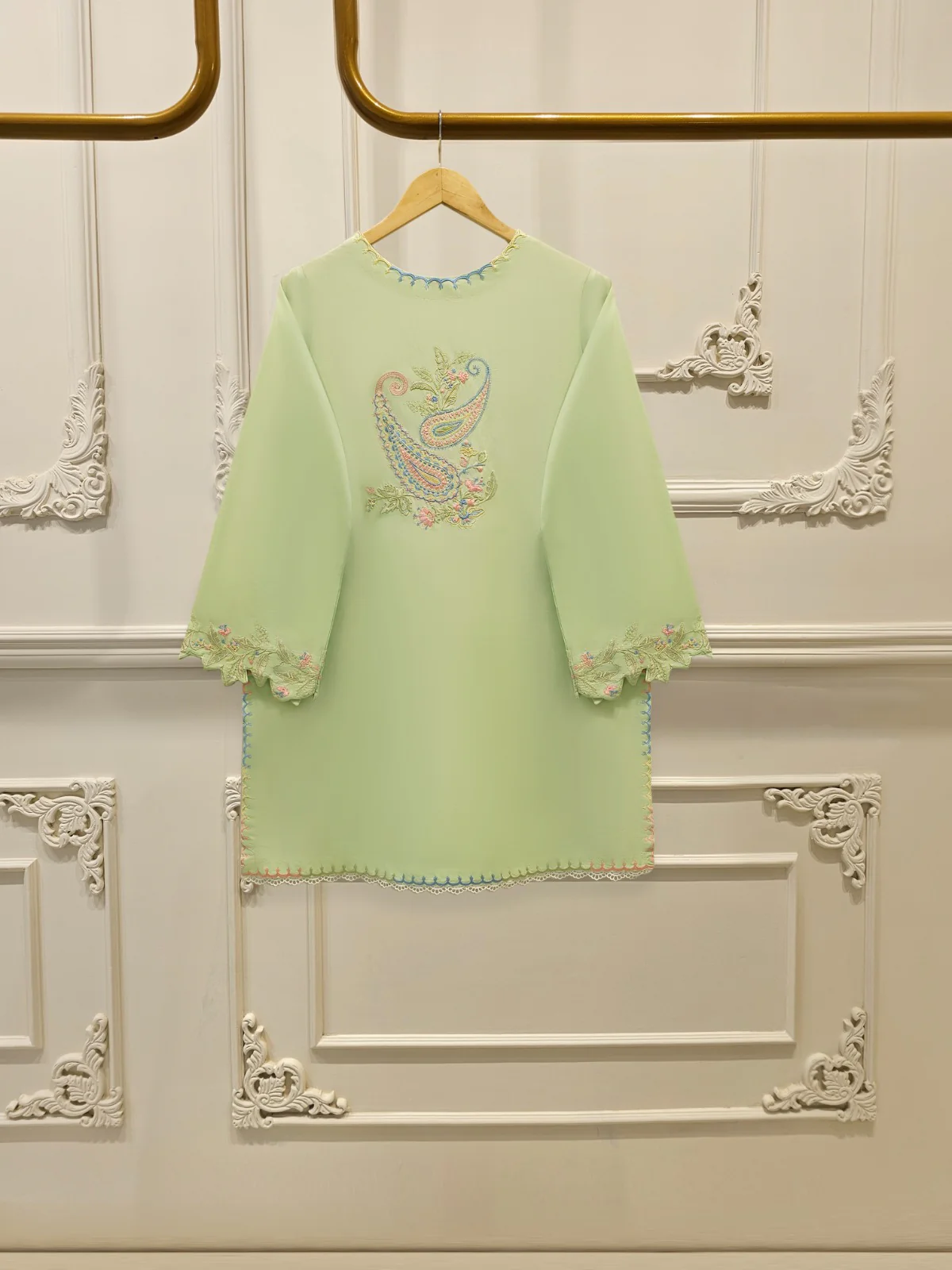 Agha Noor 2 Piece - Embroidered Cambic Suit S112328