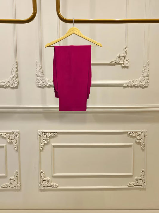 Agha Noor 3 Piece - Pure Embroidered Cotton Net Suit