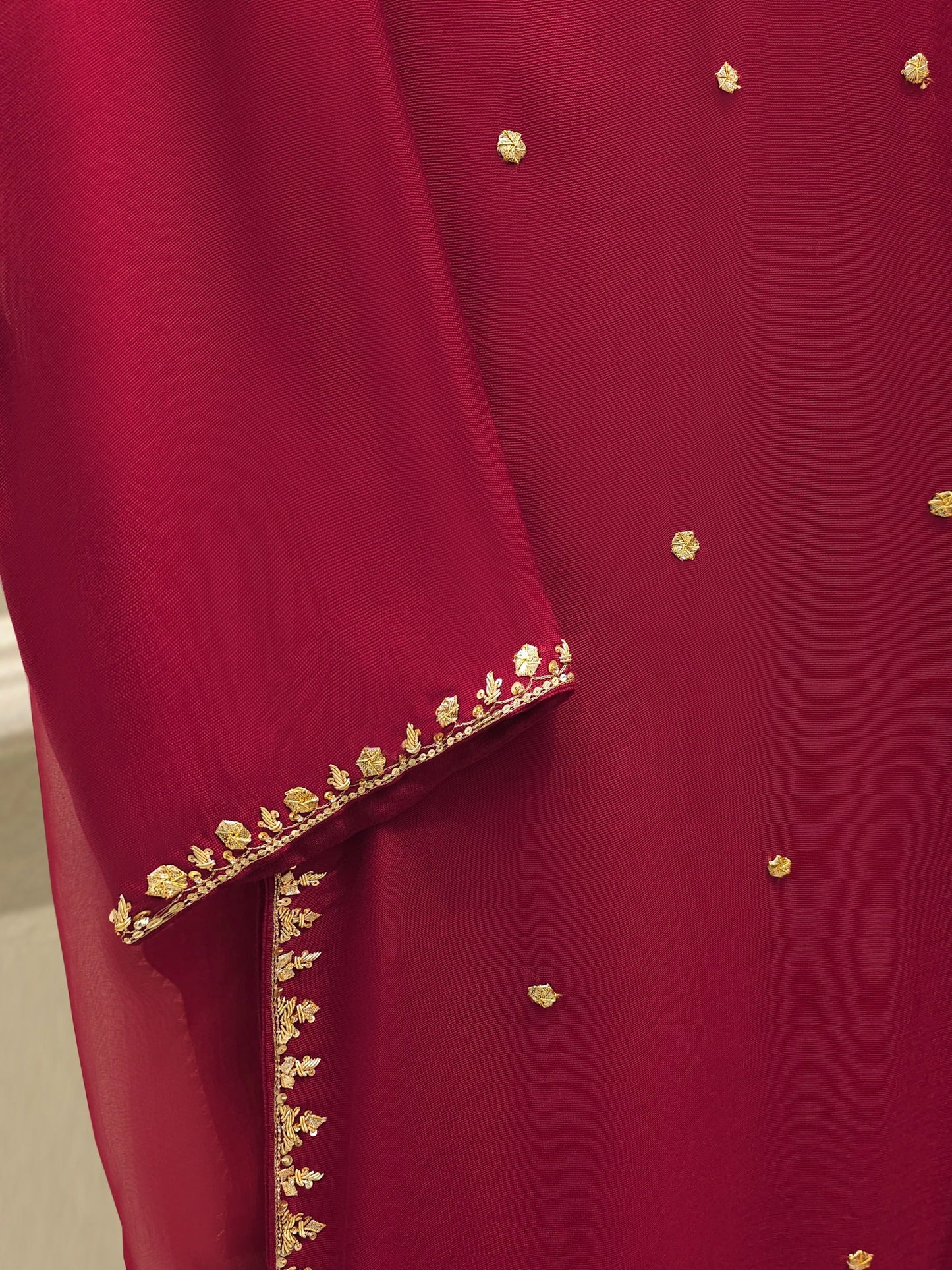 Agha Noor 3 Piece - Pure Embroidered Cotton Net Suit S112083
