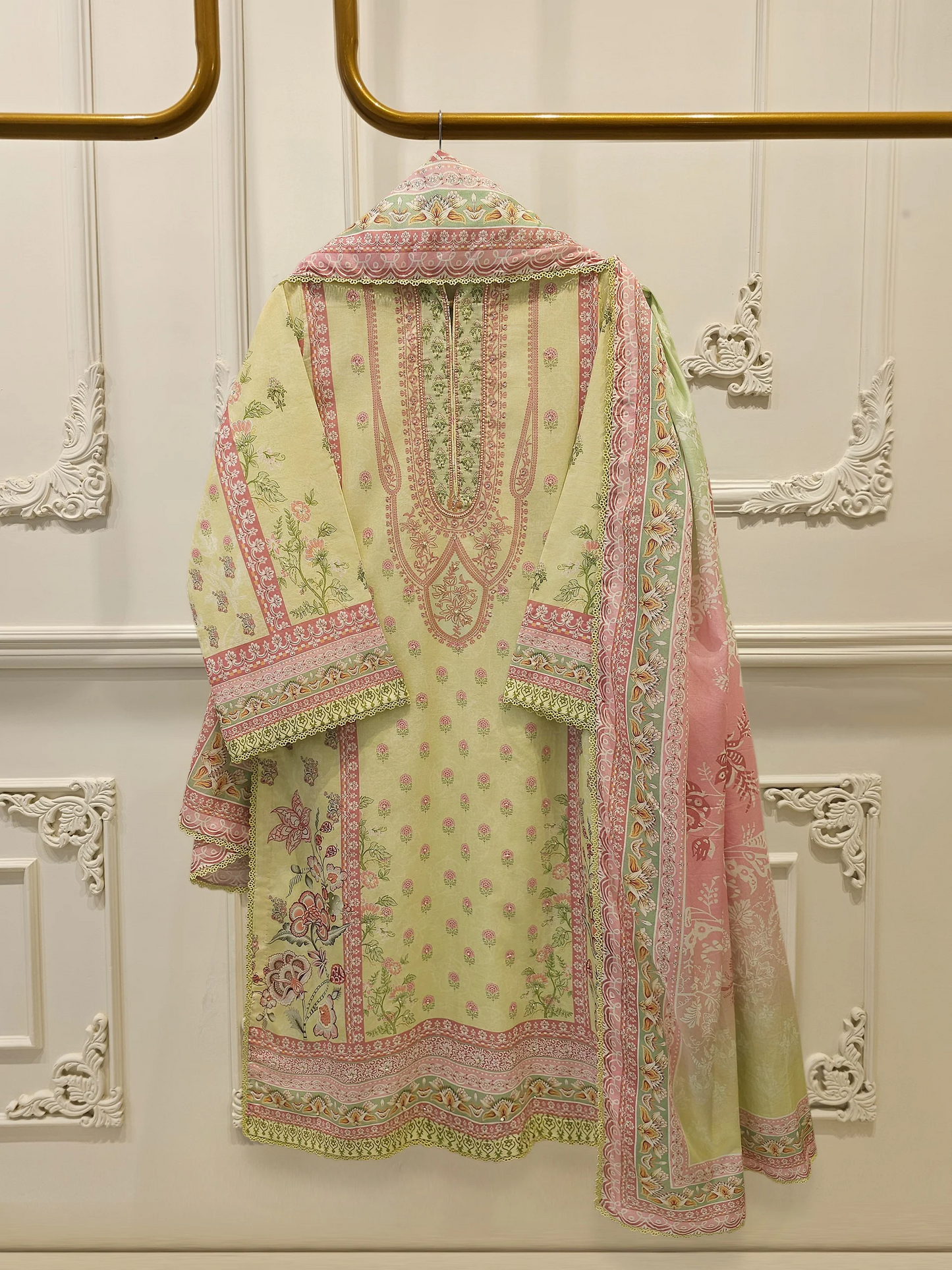 Agha Noor 2 Piece - Digital Printed Cambric Suit S114805