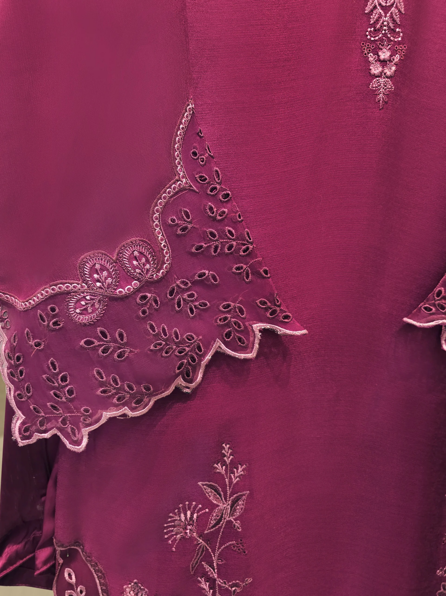 Agha Noor 3 Piece - Pure Embroidered Cotton Net Suit S112776