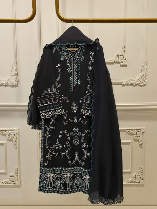 Agha Noor 3 Piece - Embroidered Lawn Suit S111926