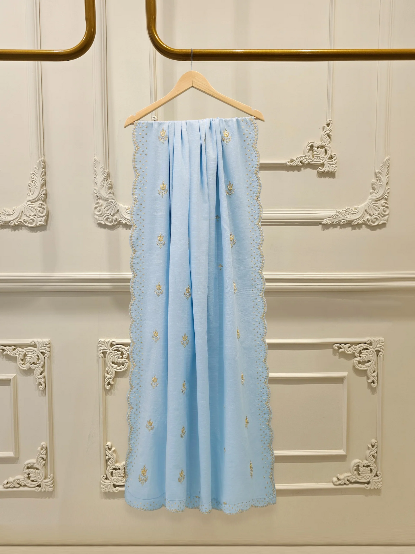 Agha Noor 3 Piece -Embroidered Khaddar Suit S112486