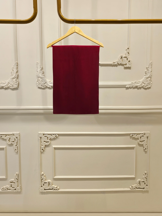 Agha Noor 3 Piece-Velvet Embroidered Suit S112849