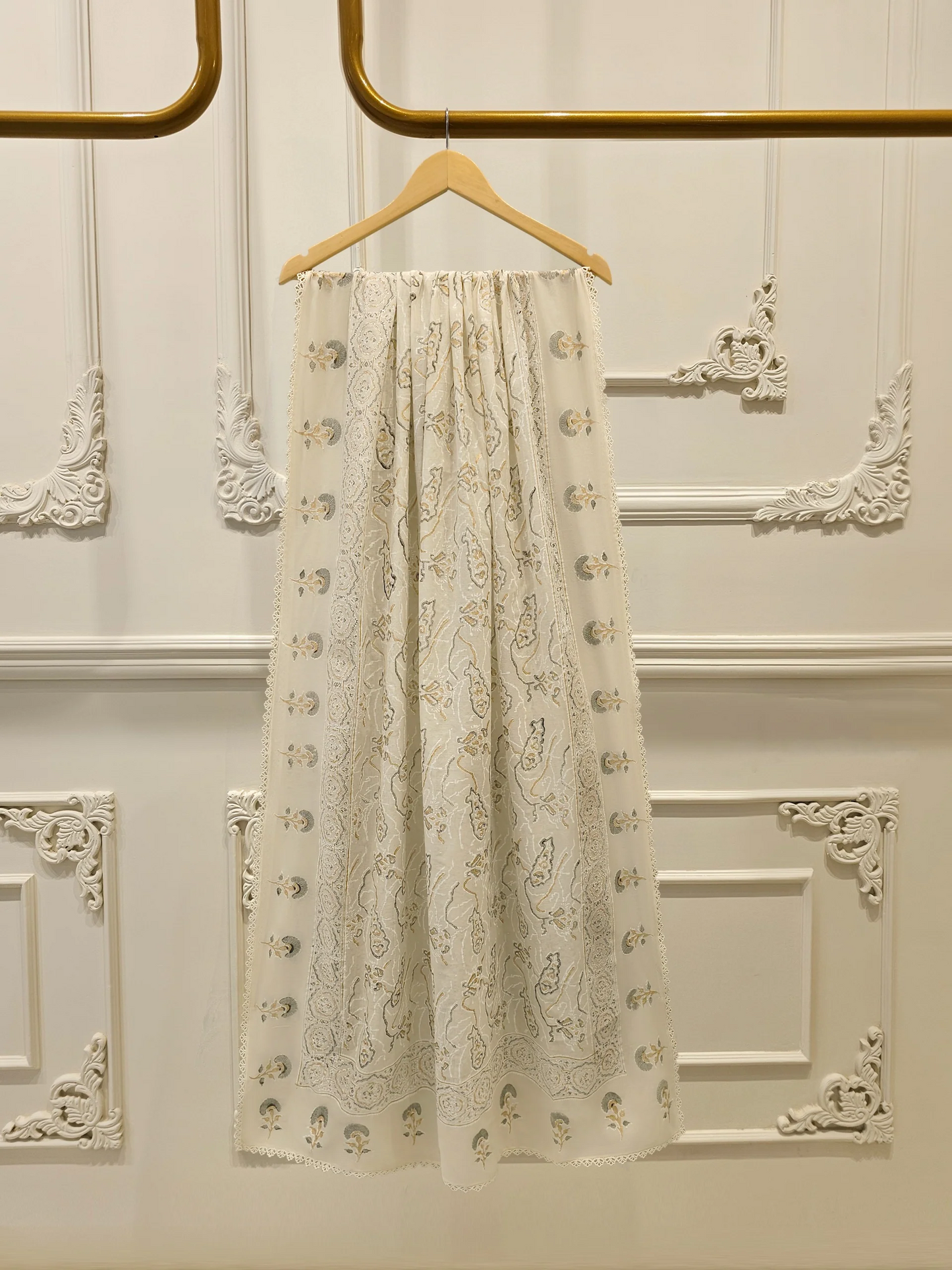 Agha Noor 3 Piece - Pure Cotton Hand Block Printed