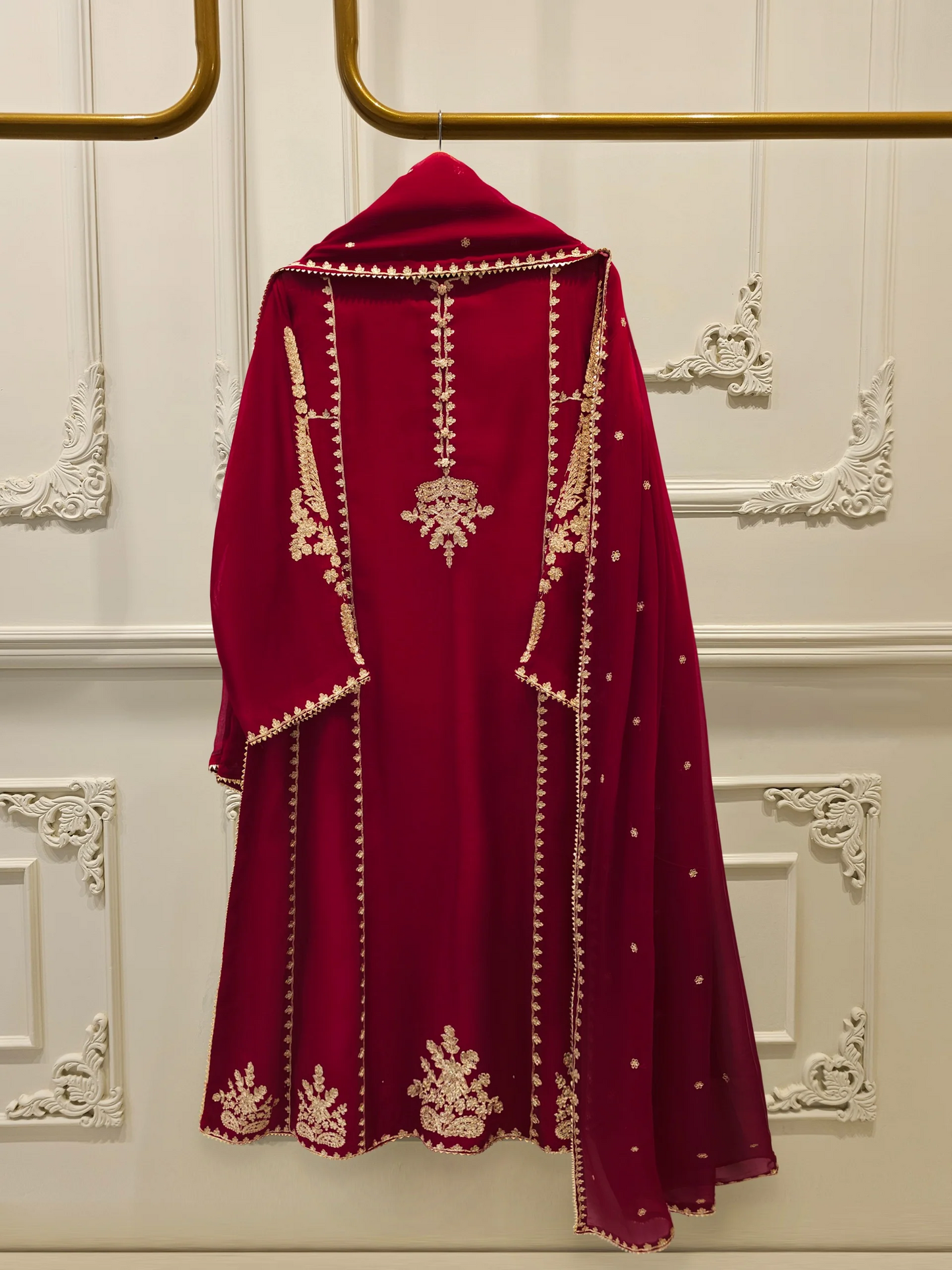 Agha Noor 3 Piece - Pure Embroidered Cotton Net Suit S113393
