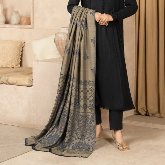Self Jacquard Shawl Winter Wear