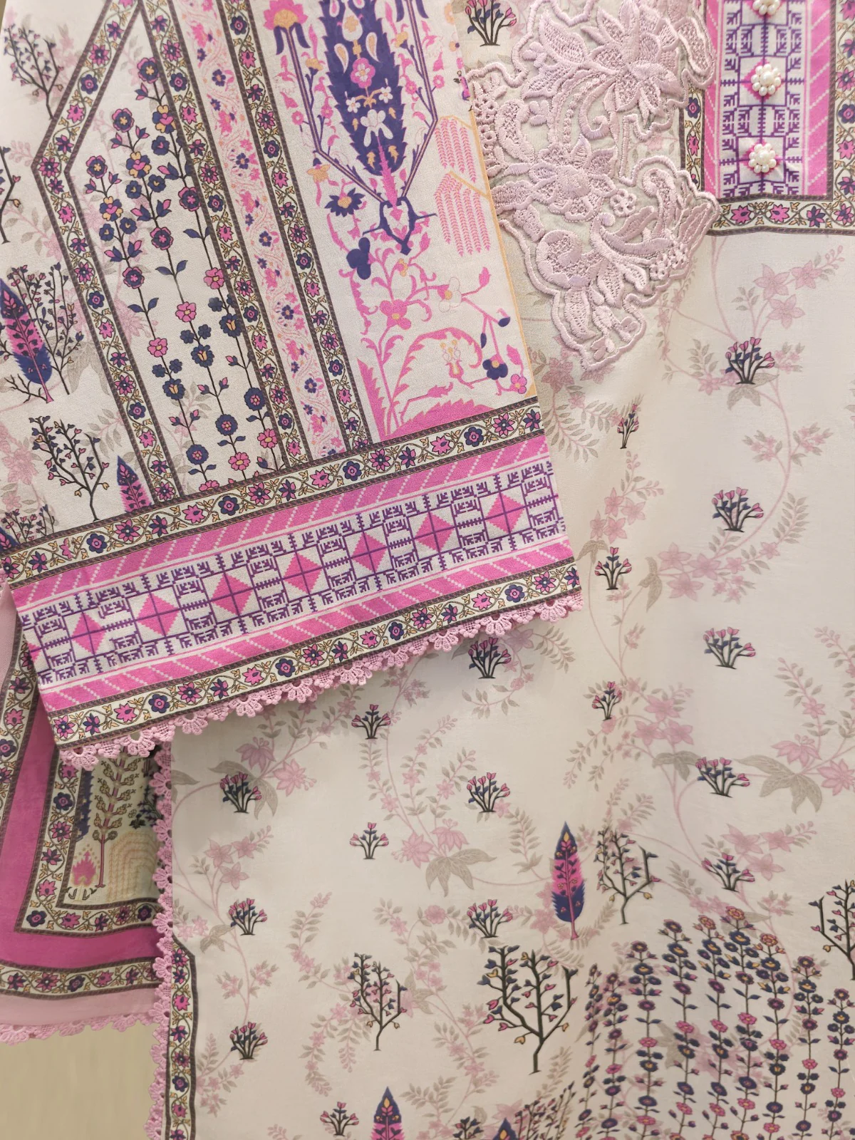 Agha Noor 2 Piece - Digital Printed Lawn Suit
