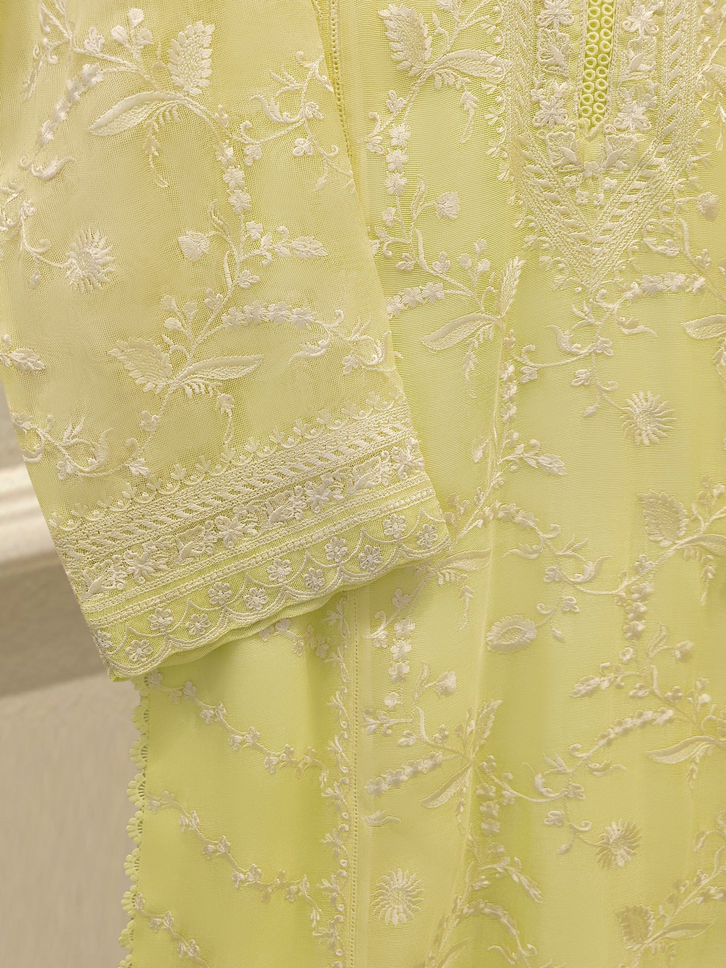 Agha Noor 3 Piece - Pure Embroidered Cotton Net Suit S114361