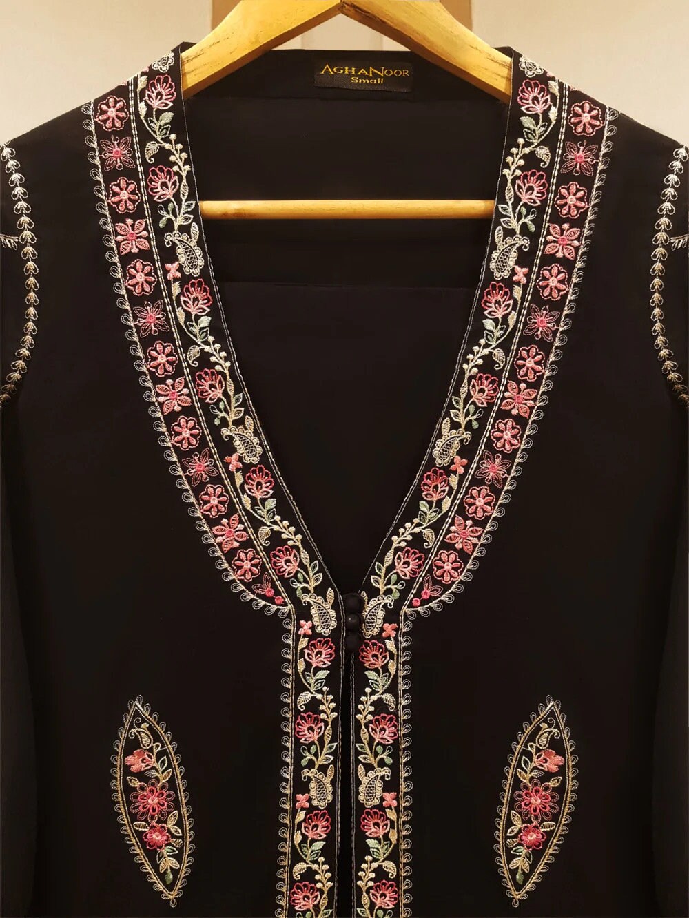 Agha Noor 2 Piece-Cambric Cotton Embroidered