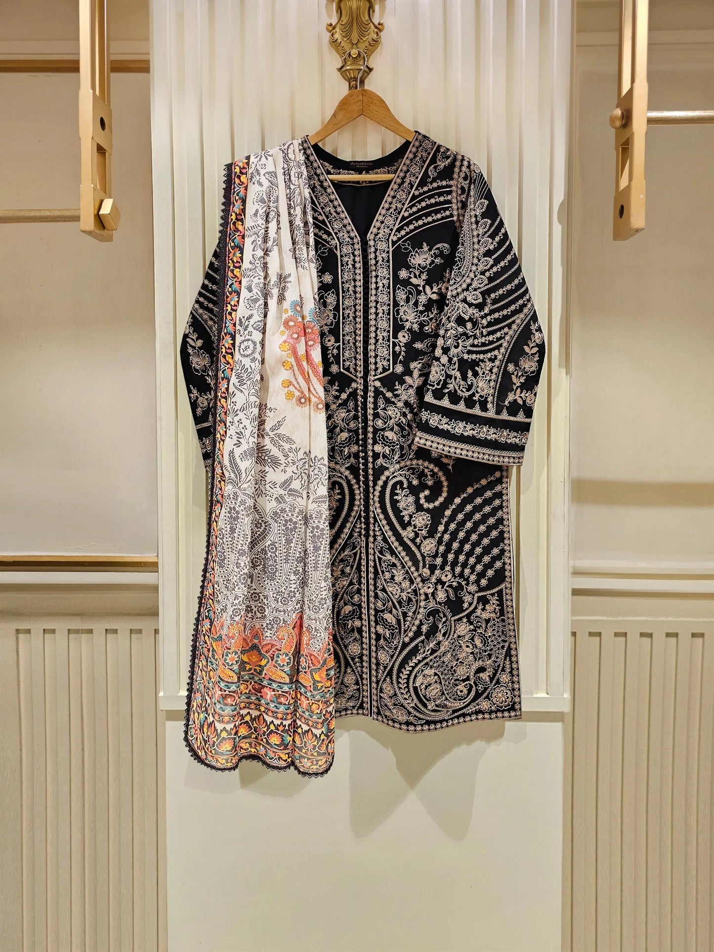 Agha Noor Lawn Embroidered Dress