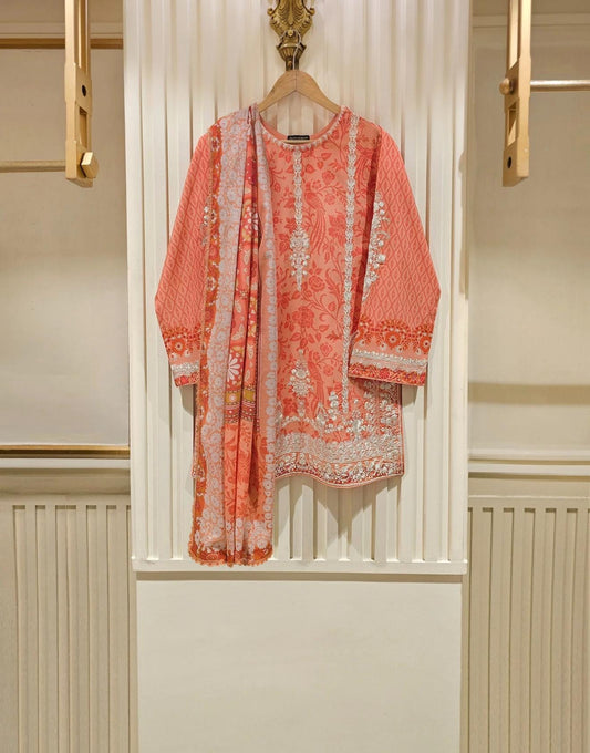 Agha Noor Lawn Embroidered Dress