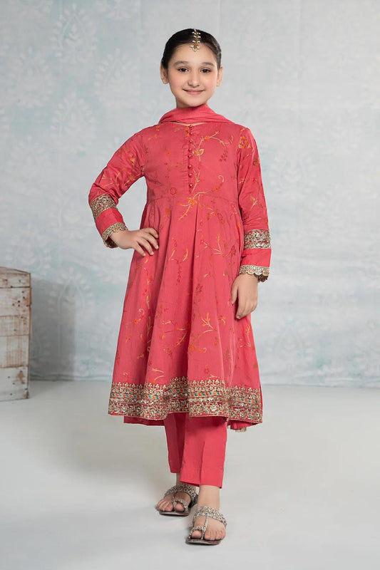 Maria B Kids Collection Embroidered Dress Ready To Wear