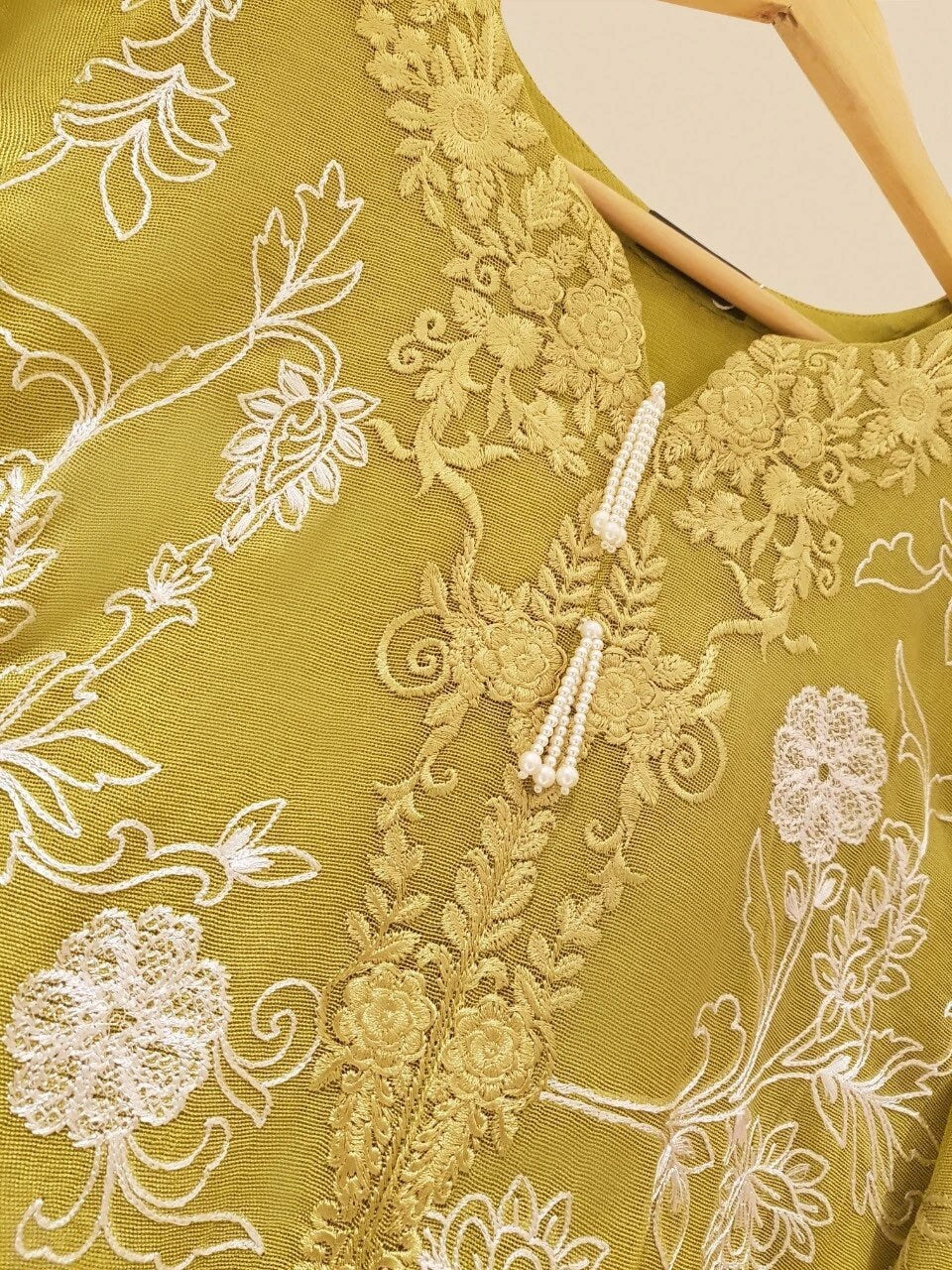 Agha Noor Cotton Net Embroidered Shirt