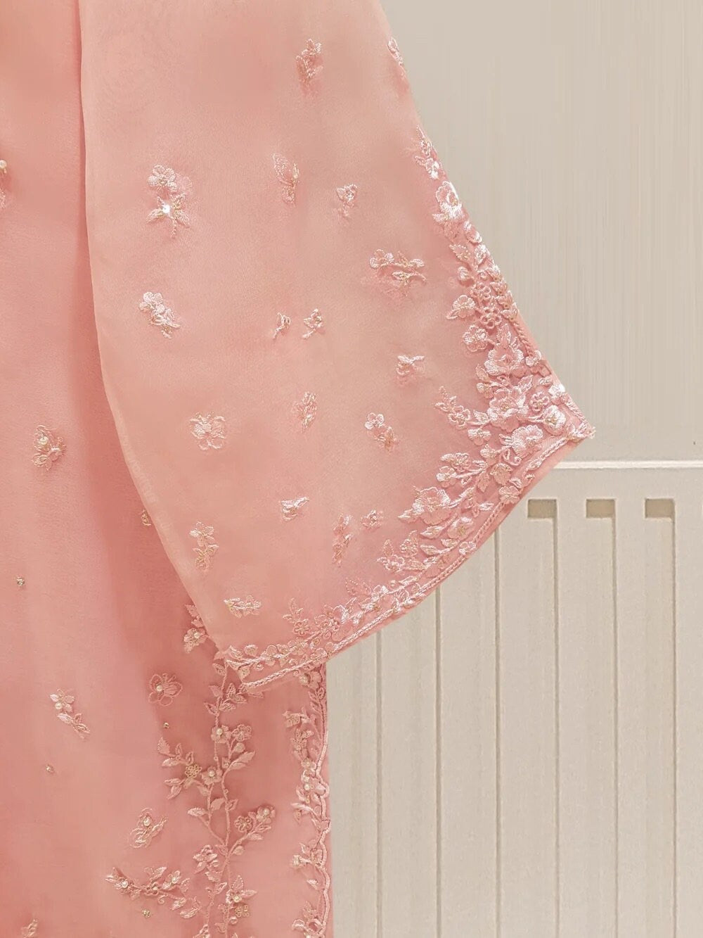 Agha Noor 2 Piece- Organza Embroidered Suit