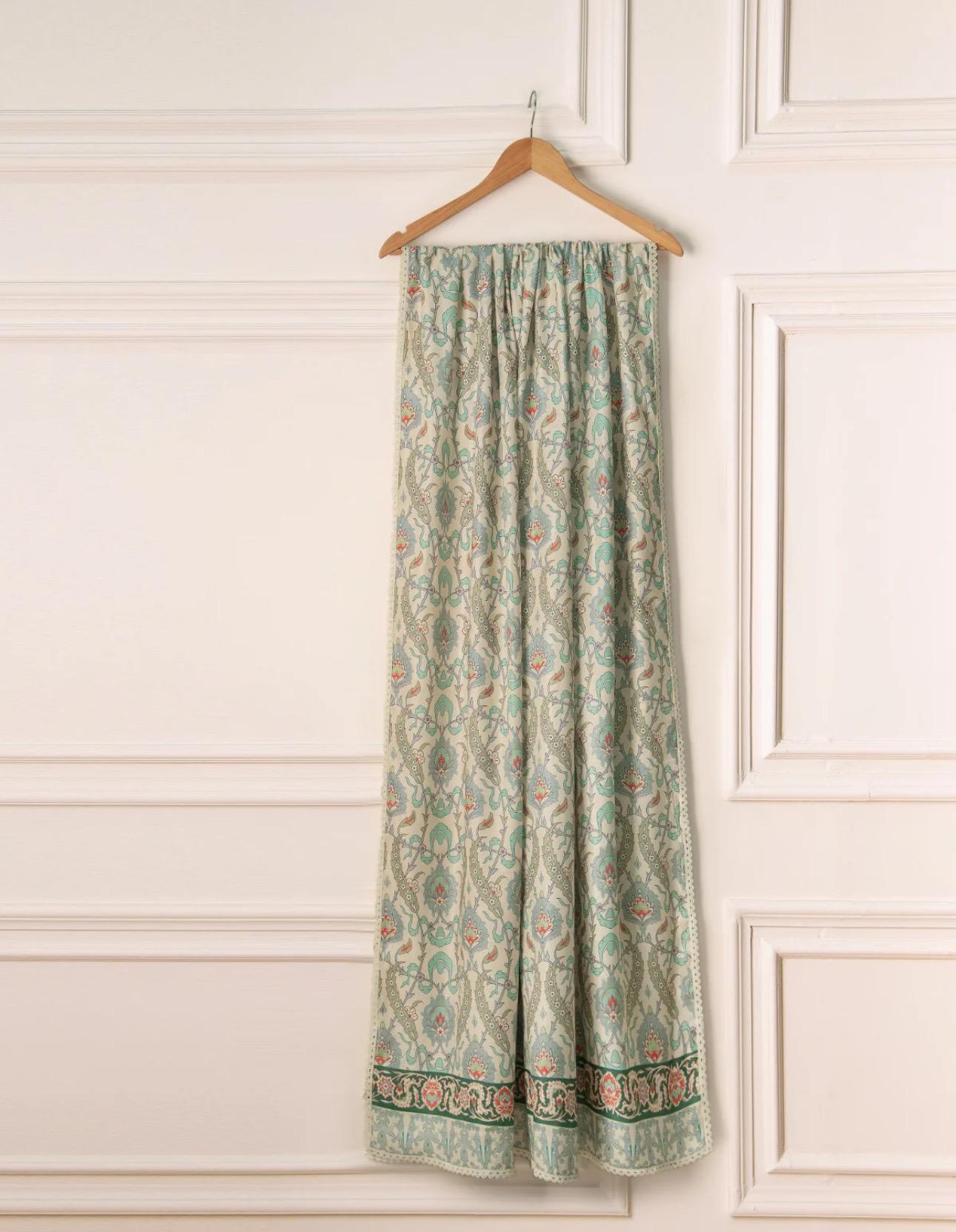 Agha Noor 3 Piece -Pure Cotton Net Embroidered