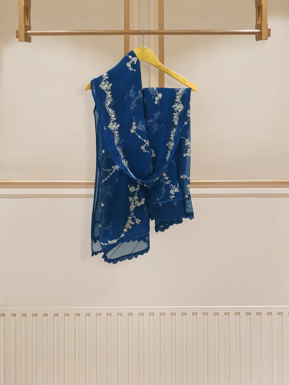 Agha Noor 2 Piece Chiffon Embroidered Dress