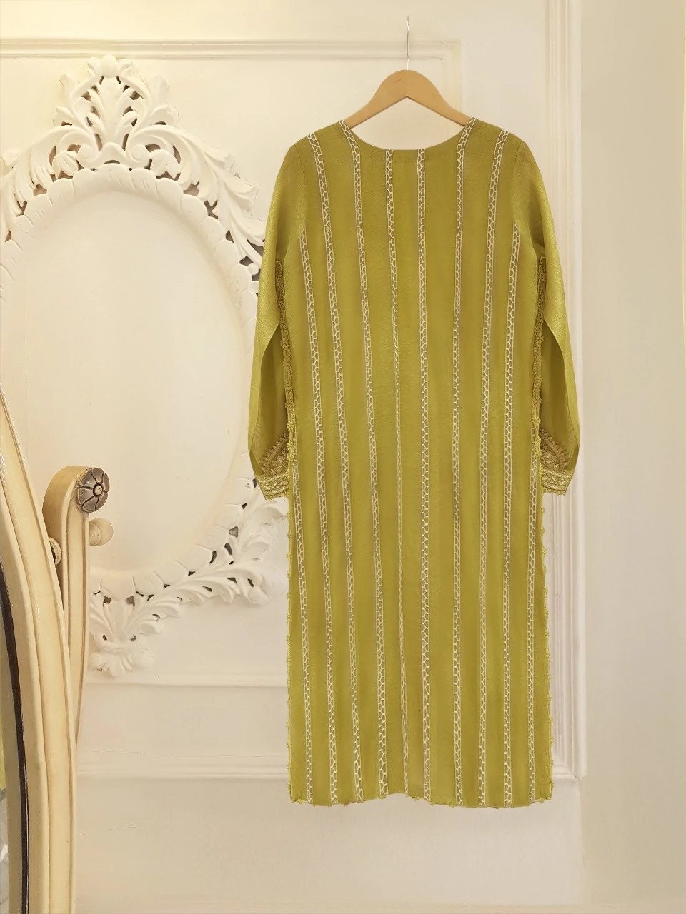 Agha Noor Cotton Net Embroidered Shirt