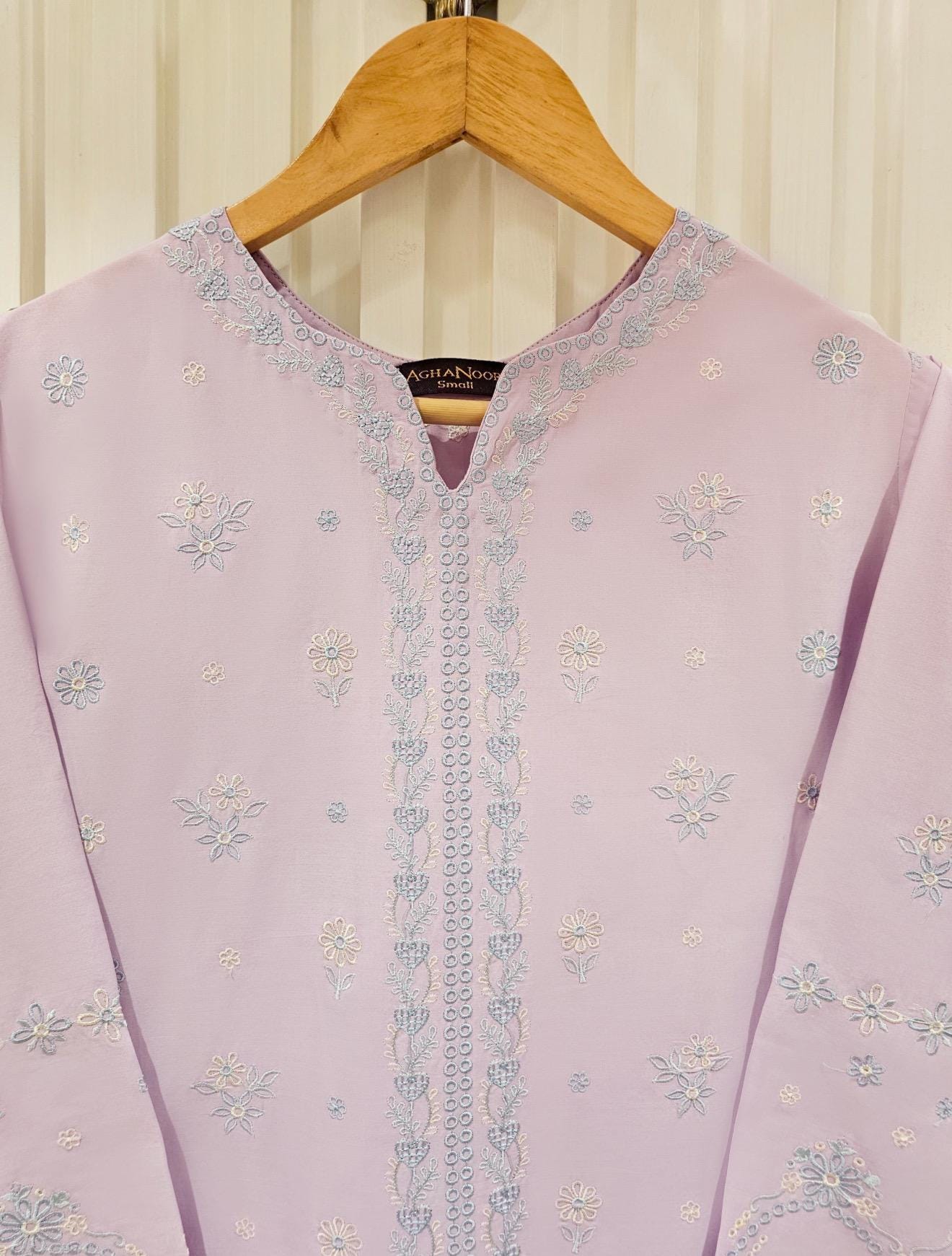 Agha Noor 2 Piece Lawn Embroidered Shirt & Pant